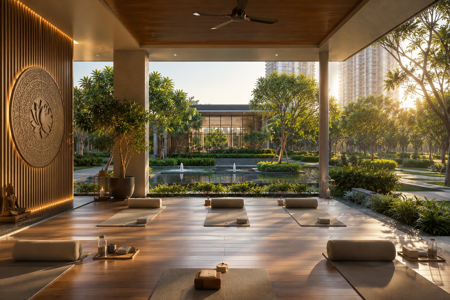 Yoga and aerobic studio